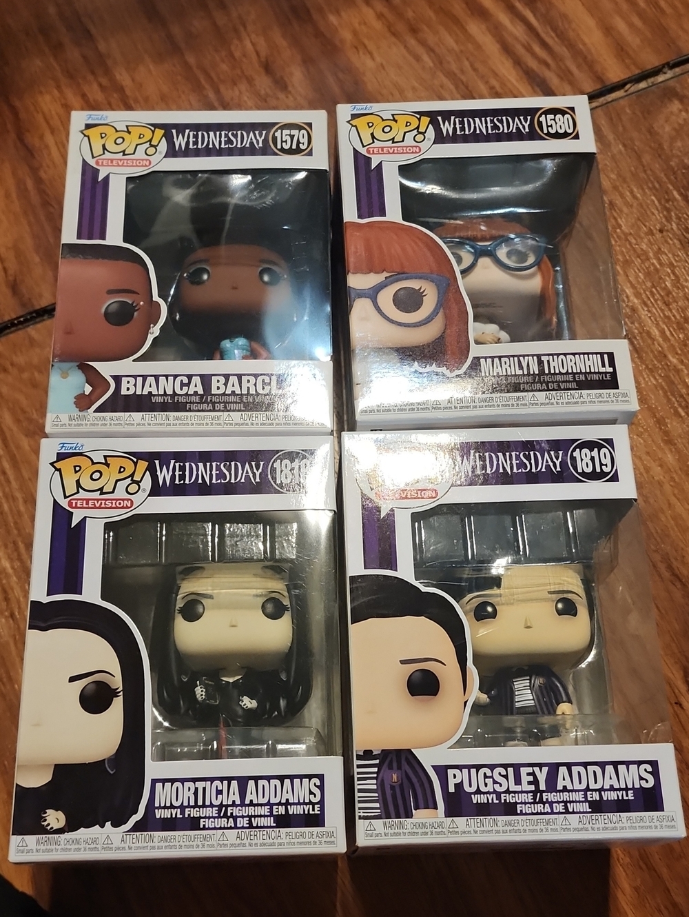 Funko Pop! Wednesday Collection - Black, White, Brown, Blonde, Red Hair